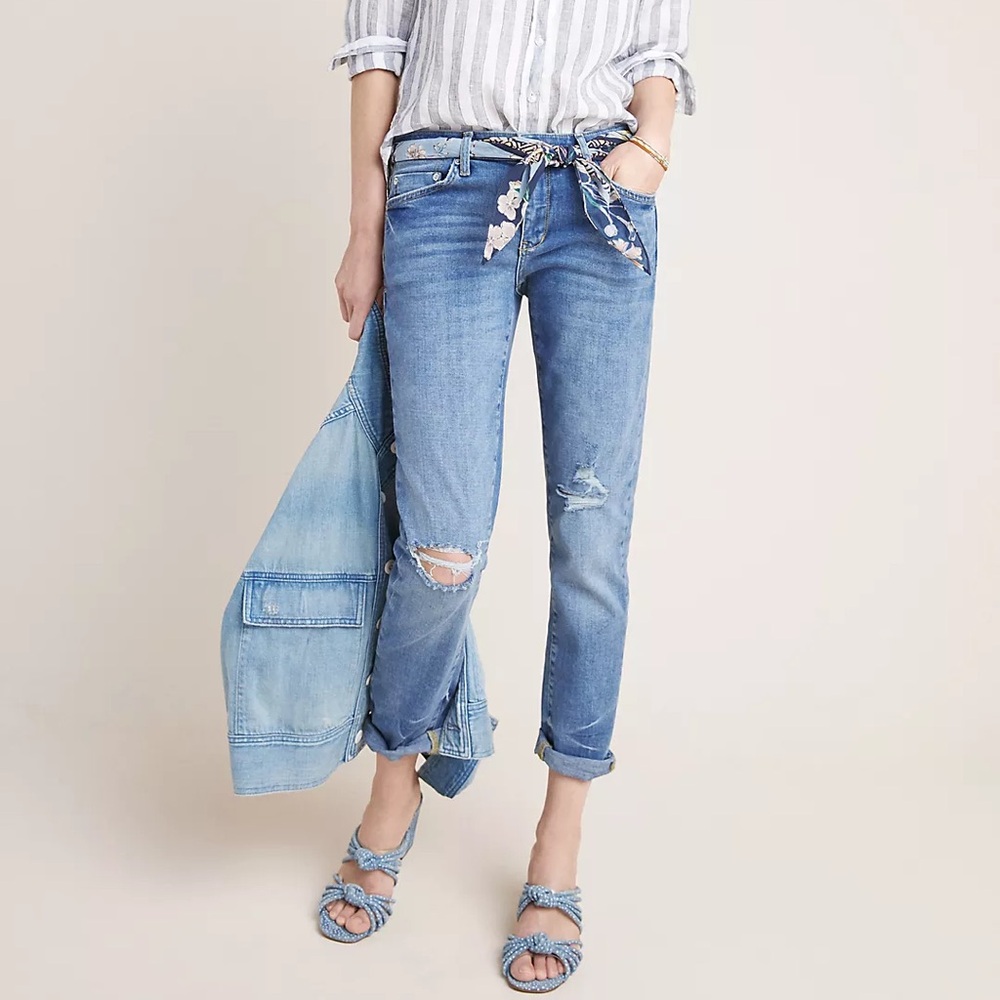Anthropologie Pilcro Mid-Rise Slim Boyfriend Jeans 29
